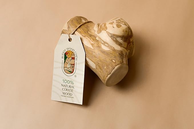 Coffee Wood Toys for Dog- Gorilla Chew, Natural Dog Bone Alternative, Durale, Long Lasting Wood Chew for Dogs… (L)