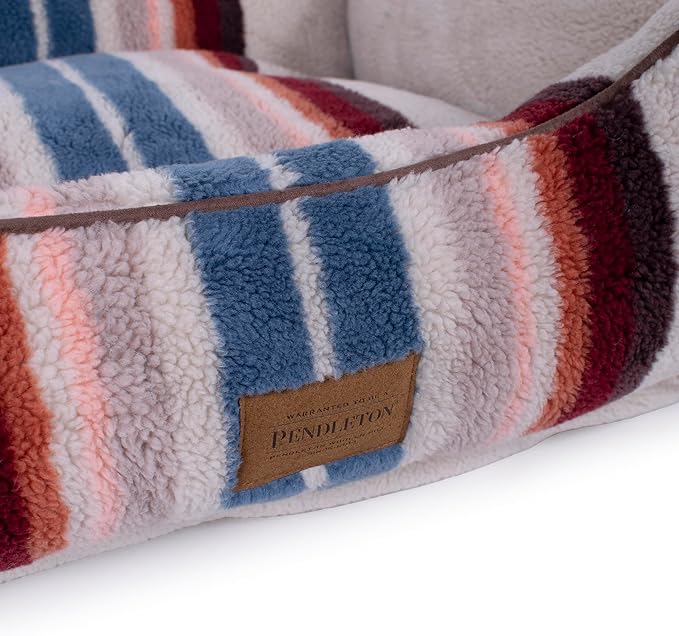 Pendleton Berber Kuddler Dog Bed - Serape Rosewood, XL