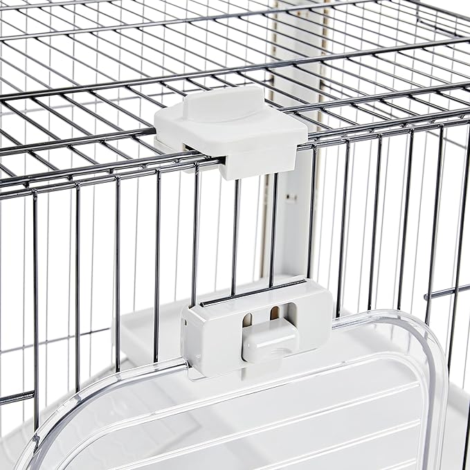 Yaheetech 30'' Small Animal Cage 2-Level Open Top Rabbit Cage on Wheels with Pull-Out Tray for Guinea Pig, Ferret, Chinchilla, Kitten, Bunny Small Animal Hutch, 30'' W × 20'' D × 27'' H