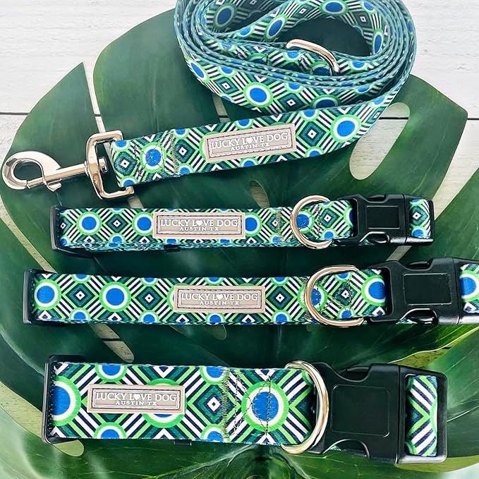 Lucky Love Dog - Adjustable Dog Collar with Easy Click Buckle for Small to Large Ones, Durable, & Comfortable for Male & Female Dogs, Pet Collar for Puppies & Adult Dogs - Leo, XS