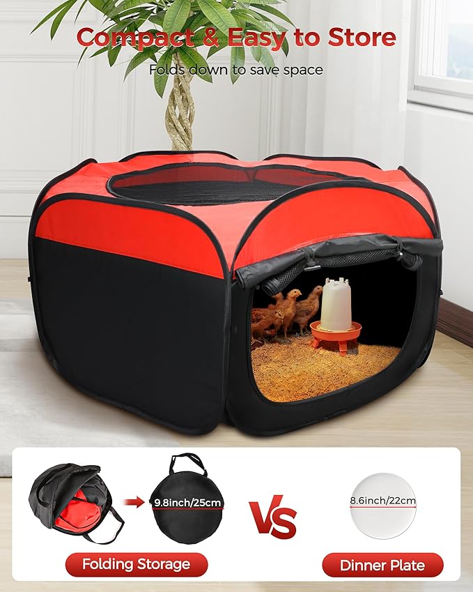 Large Puppy Kitten Playpen,Rabbit Cat Dog Play Pen Indoors,Small Dog Cat Chick Brooder Box,Portable Pet Puppy Playpen