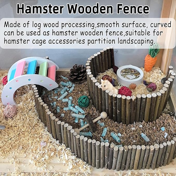 Rat Bendy Long Suspension Bridges Hamster Climbing Ladder Flexible Hamster Wooden Bridge for Mouse Rat