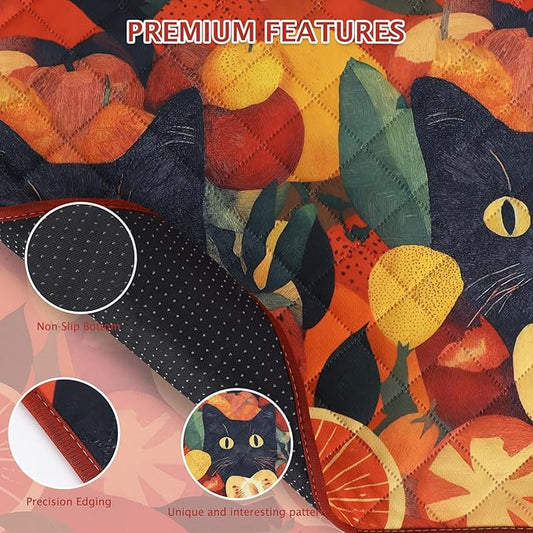 BVAGSS Washable Pee Pads for Dogs, 2 Pack Reusable Leakproof Puppy Wee Wee Pad, Non-Slip Waterproof Pet Training Pads, Super Absorbent Whelping Pads XH081 (Cat, 24X18 Inch (Pack of 2))