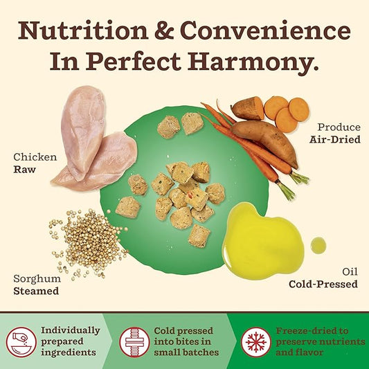 Primal Kibble in The Raw, Freeze Dried Dog Food, Small Breed Recipe, Scoop & Serve, Made with Raw Protein, Whole Ingredient Nutrition, Crafted in The USA, Dry Dog Food 1.5 lb Bag