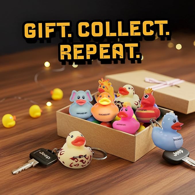 Bulk Rubber Ducks for Jeep Ducking – 25 Pack of Printed Mini Duckies with DUCKED by Logo Make Your own Custom Designs for Ducking Rigs, Dashboards, Off-Road Duck Traditions, Trail Gifts, 4x4 Drivers