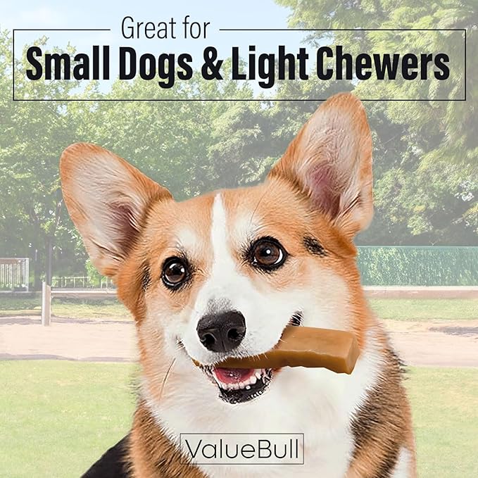 ValueBull Himalayan Yak Cheese Dog Chews, Small, 50 ct Bulk Pack - Long Lasting for Aggressive Chewers, All Natural, Healthy & Safe, Low Odor Nepal Yak Milk Chews