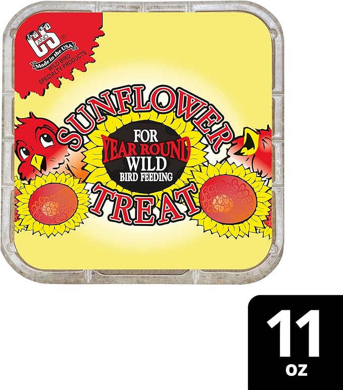 C&S Sunflower Suet Treat 11 Ounces 8 Pack