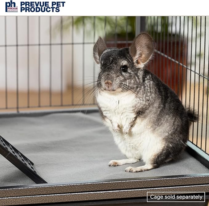 Prevue Pet Products Ferret Cage Plush Fitted Grille and Platform Cover Set, Gray, 30.0" L x 20.0" W x 0.5" Th