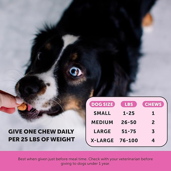 Dog Multivitamin Max Strength - 15 in 1 Vitamins for Health & Heart - Essentials Fish Oil, Glucosamine, Probiotics, Omega Fish Oil - Multivitamins Supplements for Skin and Coat