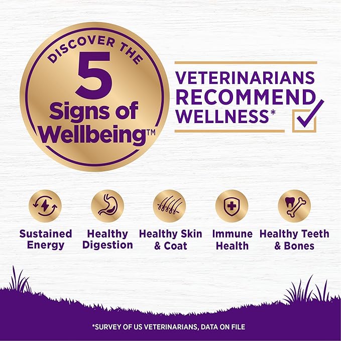 Wellness Complete Health Dry Dog Food, Grain Free, Natural, Chicken Recipe, (22-Pound Bag)