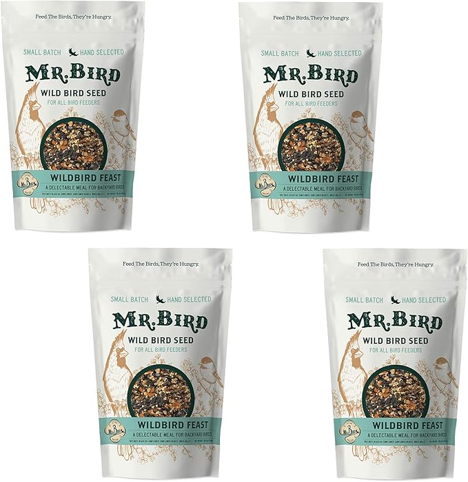 Mr. Bird 4-Pack WildBird Feast Large Loose Seed Bag 4 lbs.