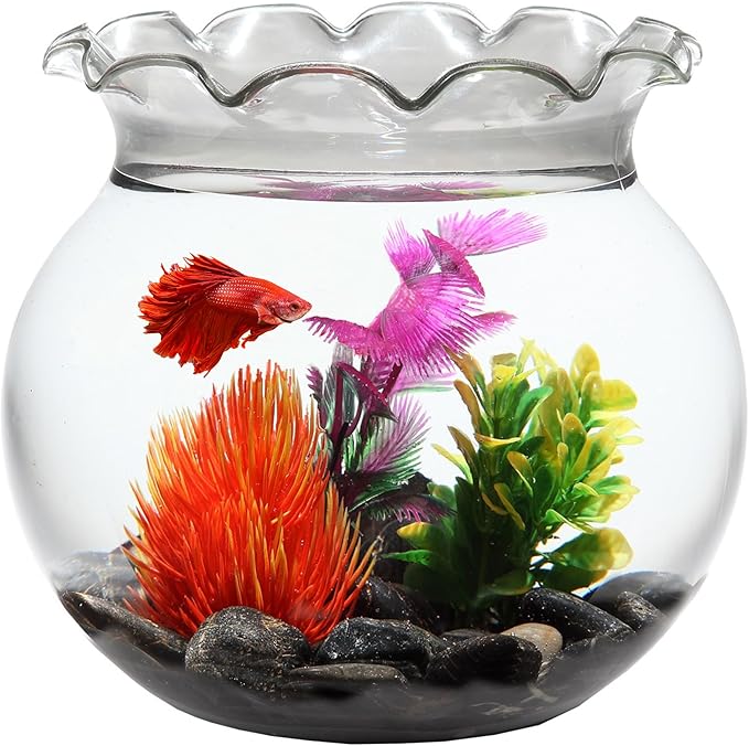 Koller Products 1 Gallon Fish Bowl - Impact-Resistant Plastic