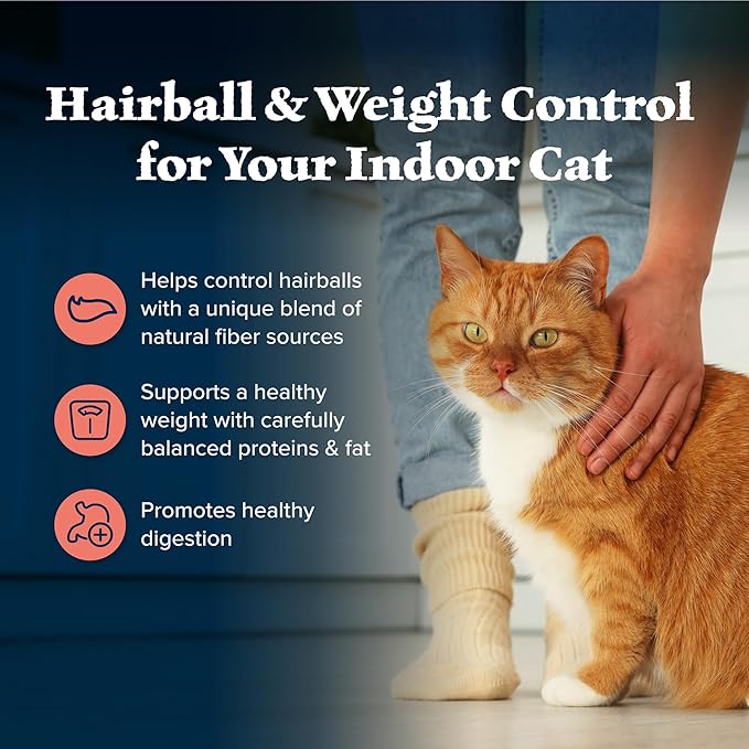 Blue Buffalo Wilderness High-Protein, Grain-Free Natural Dry Food for Adult Cats, Weight and Hairball Control, Chicken, 5-lb Bag