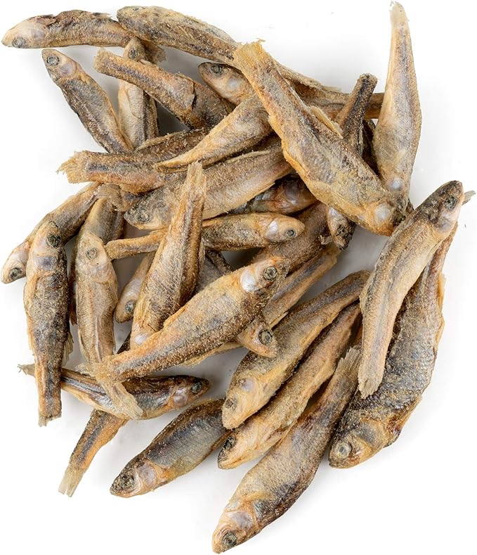 Freeze-Dried Raw Pet Treats for Dogs, Raw Minnow Chews (2.4 Oz)