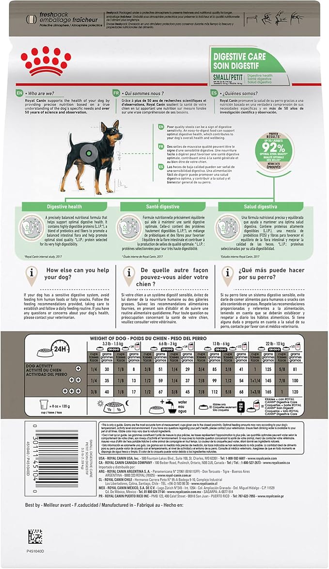 Royal Canin Small Digestive Care Dry Dog Food, 3.5 lb bag