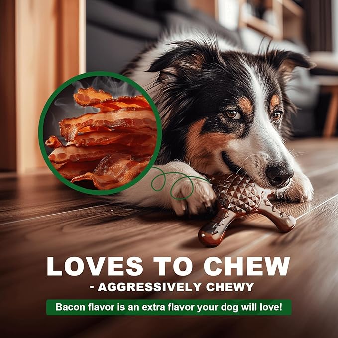 Dog Chew Toys for Aggressive Chewers – Indestructible Dog Toy,Tough Nylon Bone for Small and Medium Dogs, Puppy Teething & Indoor Play, Durable Chew Toy for Boredom Relief & Keep Dogs Busy