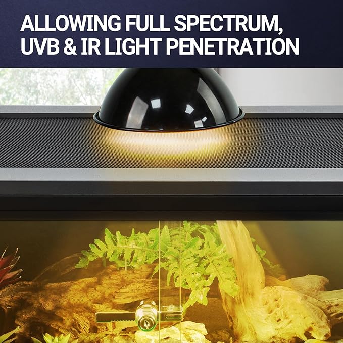 REPTIZOO 67 Gallon PVC Tall Reptile Tank, 24" x18”x36” Large Reptile Terrarium for Gecko Lizard Chameleon Frog Snake, Enclosure Habitat with Sliding Door & Top Screen Ventilation