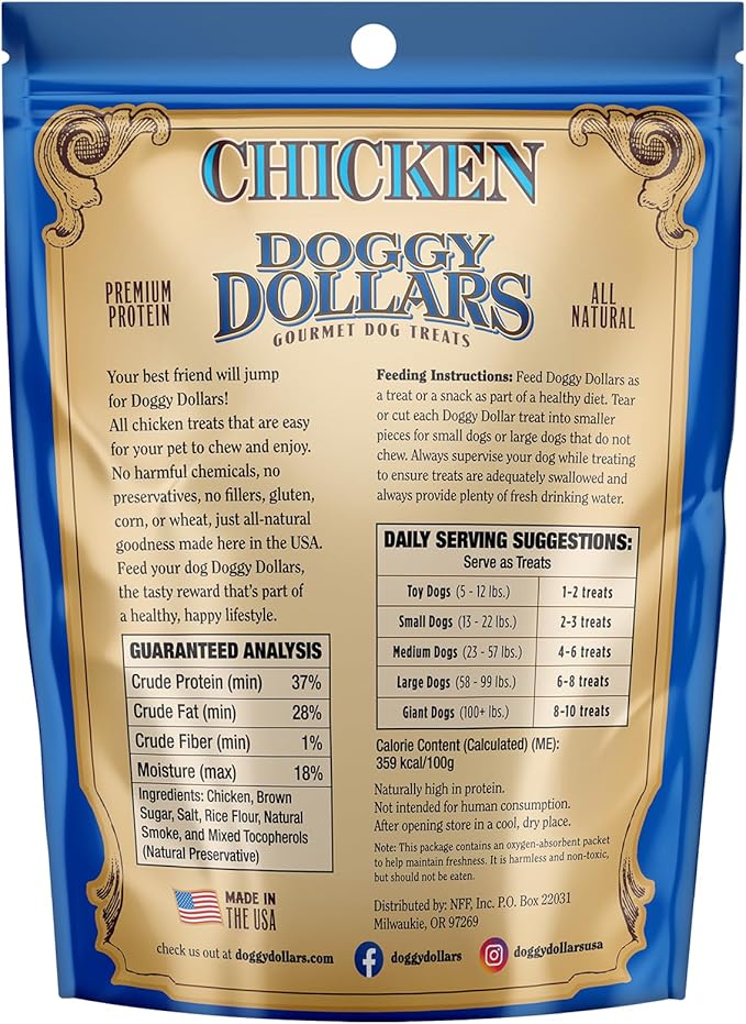 – Natural Gourmet Chicken Dog Treats (4oz)