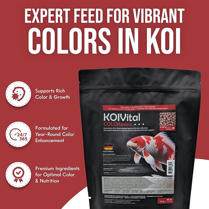 Color Extra Swim Koi Food (1 Pack 2.5lb)