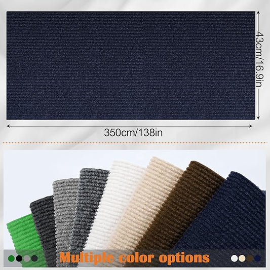 Cat Scratch Furniture Protector - 138" x 17" Trimmable Self-Adhesive Cats Claws Scratch Pads, DIY Cat Climbing Couch Protector for Scratch Post Cat Tree Replacement Indoor (Dark Blue)