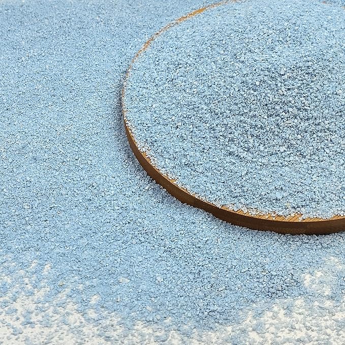 10 lbs Blue Sand Aquarium Substrate, 0.4-0.8 mm Decorative Sand for Aquarium, Fish Tank, Paintings, Candle, Vase, Wedding Ceremony, Arts Crafts and Bowl Fillers