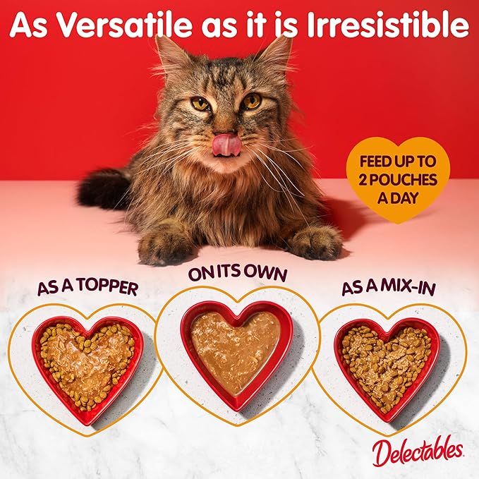 Hartz Delectables Non-Seafood Stew Lickable Wet Cat Treats, Chicken & Beef, 1.4 Ounce (Pack of 12)