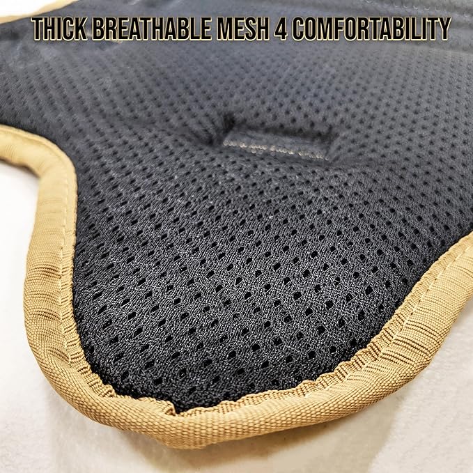 Pets ProMax - Tactical Dog Harness for Extra Large Dogs with 4 Metal Buckles; Heavy Duty Harness for Large Dogs. Our Tactical Dog Harness is Free of Plastic Components. Brown XL