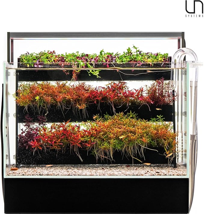 Ultum Nature Systems Terrace - Freshwater Aquarium Plant Wall, Live Plant Holder for Fish Tanks, Hang on Back, Adjustable, Expandable - 30