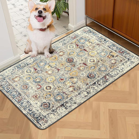 Washable Pee Pads for Dogs 2 Pack, 36" x 24" Reusable Puppy Pads Waterproof, Super Absorbent Dog Rugs, Leakproof, Dog Crate Pad, Playpen Mat, Whelping Pads, Vintage
