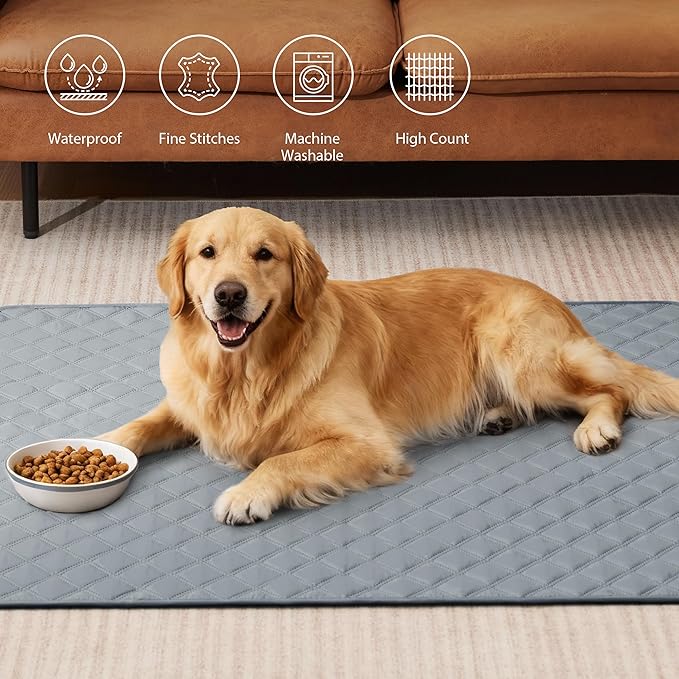 Eterish Reusable Washable Pee Pads for Dogs Extra Large 48'' x 60'' 2 Pack, Absorbent Pet Puppy Dog Training Pads Non-Slip, Waterproof Whelping Potty Pads for Dogs Leak-Proof