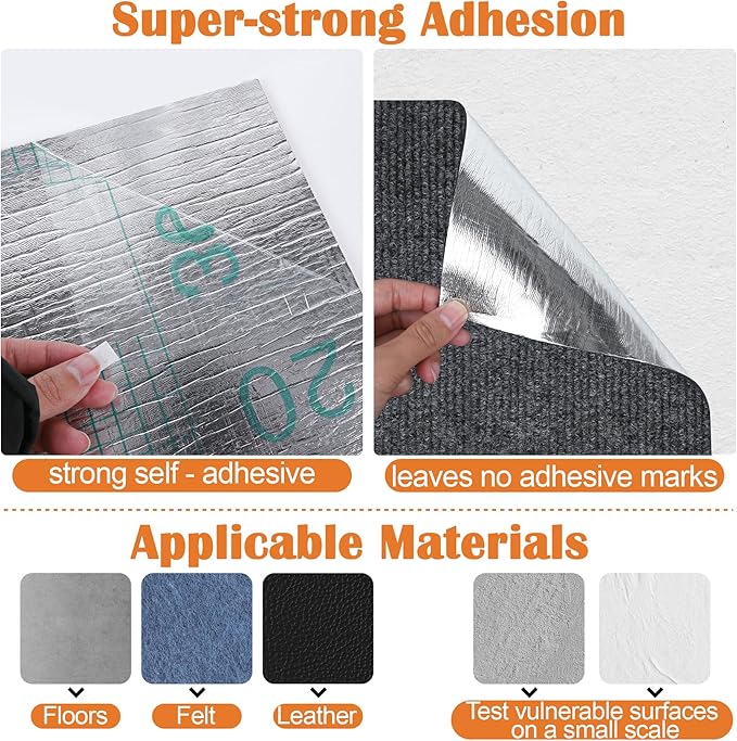 Cat Scratch Furniture Protector - 138" x 15.8" Trimmable Self-Adhesive Cats Claws Scratch Pads, DIY Cat Climbing Couch Protector for Scratch Post Cat Tree Replacement Indoor (Dark Gray)