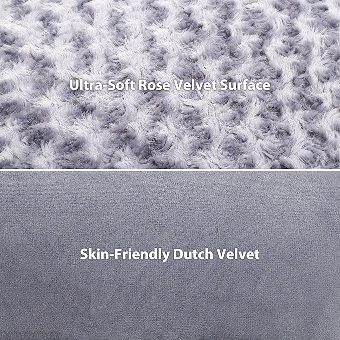 MIHIKK Orthopedic Dog Couch Bed Deluxe Plush L-Shaped with Waterproof Lining Bolster Dog Sleeping Sofa with Removable Washable Cover & Nonskid Bottom Pet Bed for Small Dogs, Gray