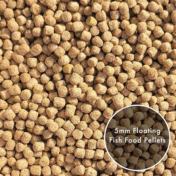 HALF OFF PONDS Show and Grow Koi and Goldfish Color Enhancing and Protein Food 5 lb Bag - KOISG-005