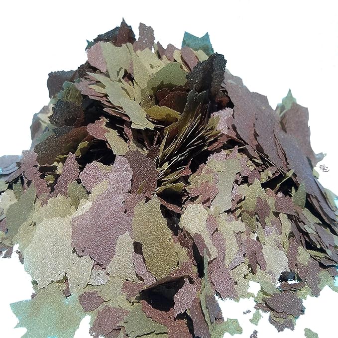 Aquatic Foods Inc. Flakes - 45% California Blackworm & Spirulina Green GRO Flake Mix for Discus, Cichlids, Tetras, Guppies, Live Bearers, Pond Fish, ATropical Fish - Premium AF Flakes - 1/8-lbs