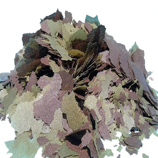 Aquatic Foods Inc. Flakes - 45% California Blackworm & Spirulina Green GRO Flake Mix for Discus, Cichlids, Tetras, Guppies, Live Bearers, Pond Fish, ATropical Fish - Premium AF Flakes - 1/2-lbs