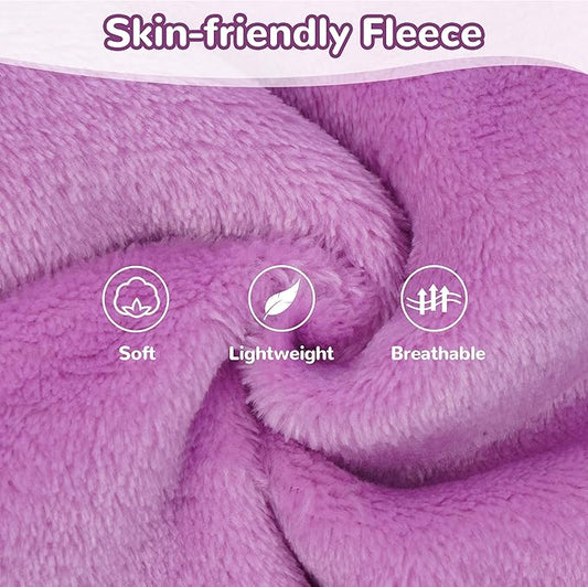 PUMYPOREITY Turtleneck Sweater for Sphynx Cat, Soft Coral Fleece Cat Clothes, Thick Winter Warm Outfit Coat with Sleeves, M, Purple