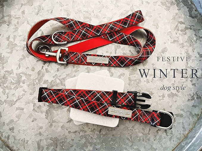 Lucky Love Dog - Adjustable Dog Collar with Easy Click Buckle for Small to Large Ones, Durable, & Comfortable for Male & Female Dogs, Pet Collar for Puppies & Adult Dogs - Heywood, Large