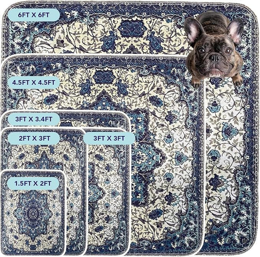 PUPIBOO Washable Pee Pads for Dogs and Cats - Super Absorbent Reusable Puppy Training Pads - 100% Waterproof, Leak-Proof & Non-Slip Whelping Pads for Pet Housebreaking