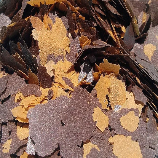 Aquatic Foods Inc. Flakes - 45% California Blackworm & Earthworm Flake Mix for Discus, Cichlids, Tetras, Guppies, Live Bearers, All Community Tropical Fish - Premium AF Flakes - 2-lbs