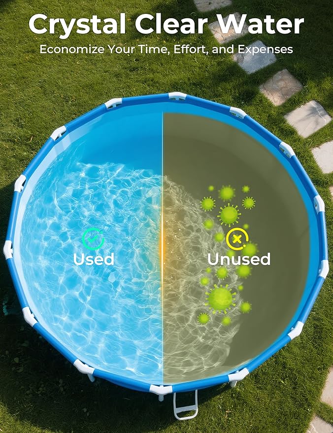 4-in-1 Winter Pool Closing Kit for Above-Ground & In-Ground Pools, Treats Up to 15,000 Gallons Pool Winterizing Kit, Long-Lasting Easy-to-Use Swimming Pool Clarifier & Enzyme (1-Pack)