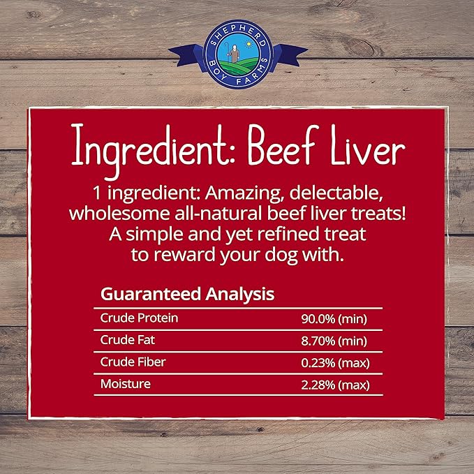 Freeze Dried Dog and Cat Treats, Beef Liver, All Natural Single Ingredient Freeze-Dried Dog Treat & Snacks, Made in USA, High Protein, Essential Nutrition of Raw Food, 3oz