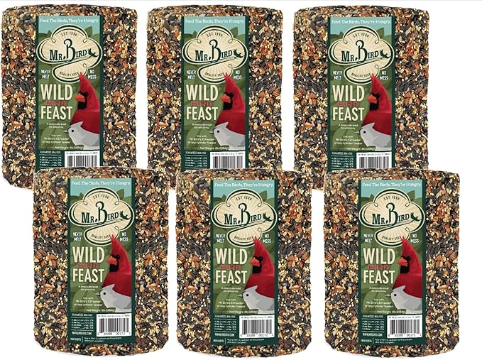 Mr. Bird Wild Bird Feast Birdseed Cylinder - 6 Diameter