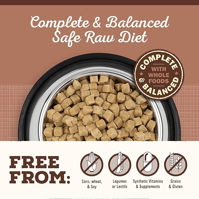 Primal Freeze Dried Dog Food, Pronto Mini Nuggets, Pork; Scoop & Serve, Complete & Balanced Meal; Also Use As Topper or Treat; Premium, Healthy, Grain Free, High Protein Raw Dog Food (25 oz)
