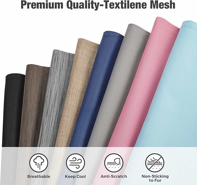 Veehoo Chew Proof Elevated Dog Bed - Cooling Raised Pet Cot - Rustless Aluminum Frame and Durable Teslin Mesh, Unique Designed No-Slip Feet for Indoor or Outdoor Use, Brown, XX-Large, CWC2002