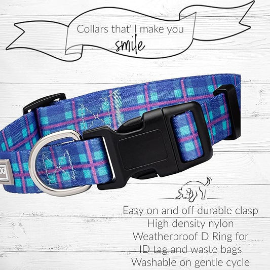 Lucky Love Dog - Adjustable Dog Collar with Easy Click Buckle for Small to Large Dogs, Durable, & Comfortable for Male & Female Dogs, Pet Collar for Puppies & Adult Ones - Scotty, Large