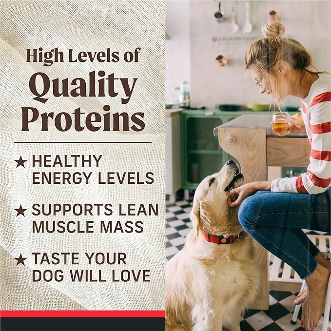 Merrick Grain Free Premium And Natural Canned Dog Food, Soft And Healthy Wet Recipe, Real Beef Lamb And Bison - (Pack of 12) 12.7 oz. Cans