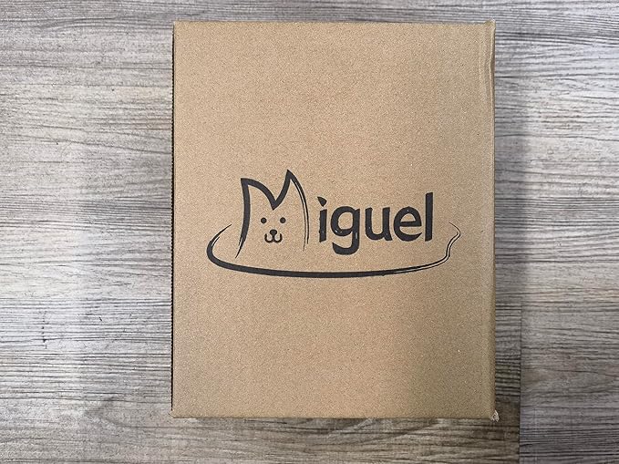 Miguel Cat Bed for Indoor Cats Washable Removable Cover - Small Pet Bed with Side Square Dog Bed Rectangle Soft Puppy Bed Bolster Cuddle Kitten Bed with Wall Non-Slip Bottom, Dark Gray 20 Inch