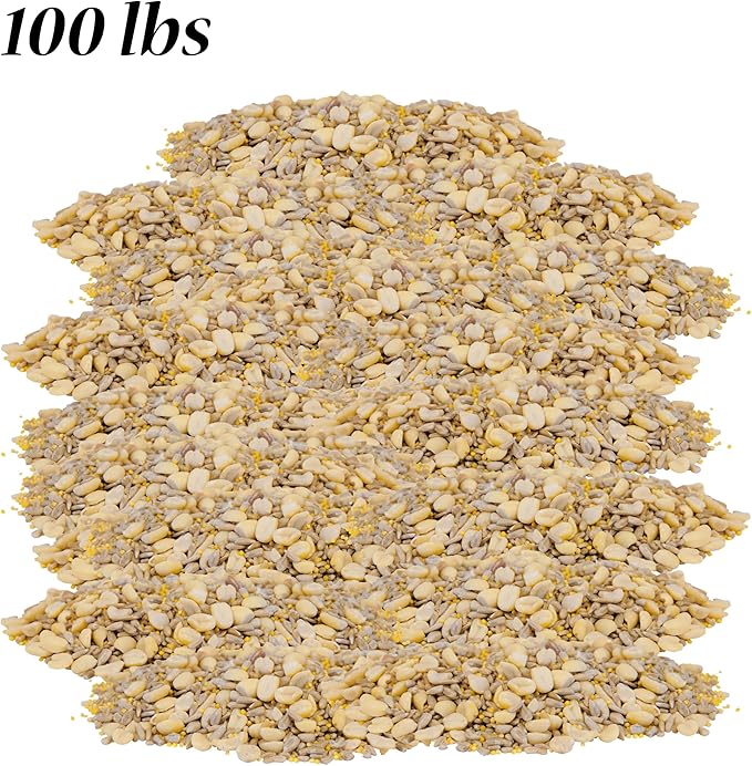 Wild Bird Seed Mix, Waste Free Blend, 100 lbs.