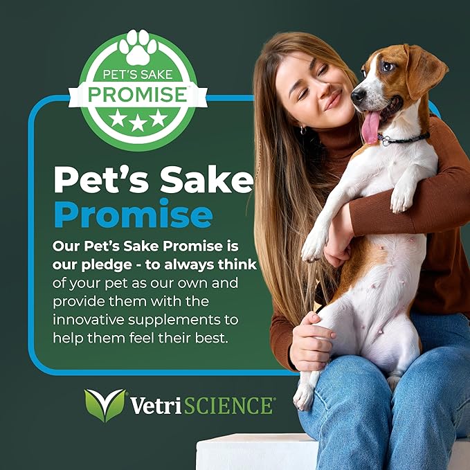 VetriScience Veterinary Strength Calm & Confident Liquid - Liquid Calming Supplement for Dogs & Cats - Pet Relaxation Formula - Clinical Strength - Easy to Administer - Unflavored - 8 oz