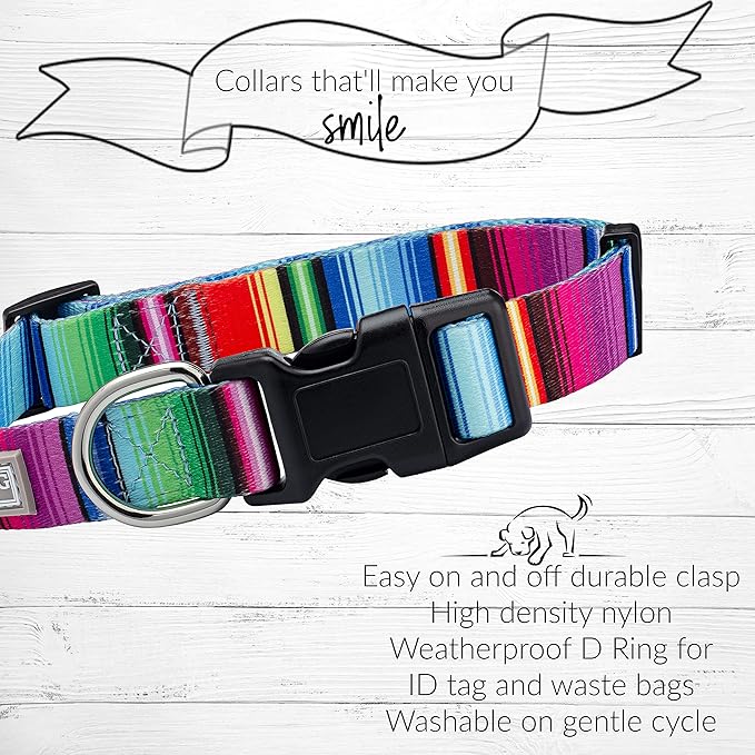 Lucky Love Dog - Adjustable Dog Collar and Leash Set with Easy Click Buckle for Small to Large Dogs, Durable, & Comfortable Collar for Male & Female Dogs, Puppies & Adult Ones - Nacho Combo, Large